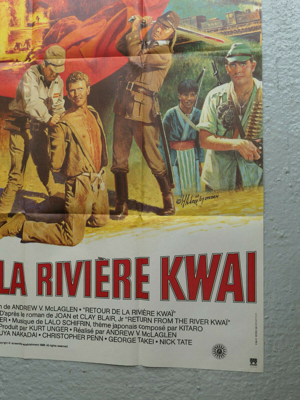 Affiche De Cinéma RETOUR DE LA RIVIERE KWAI 116 X 156 CM