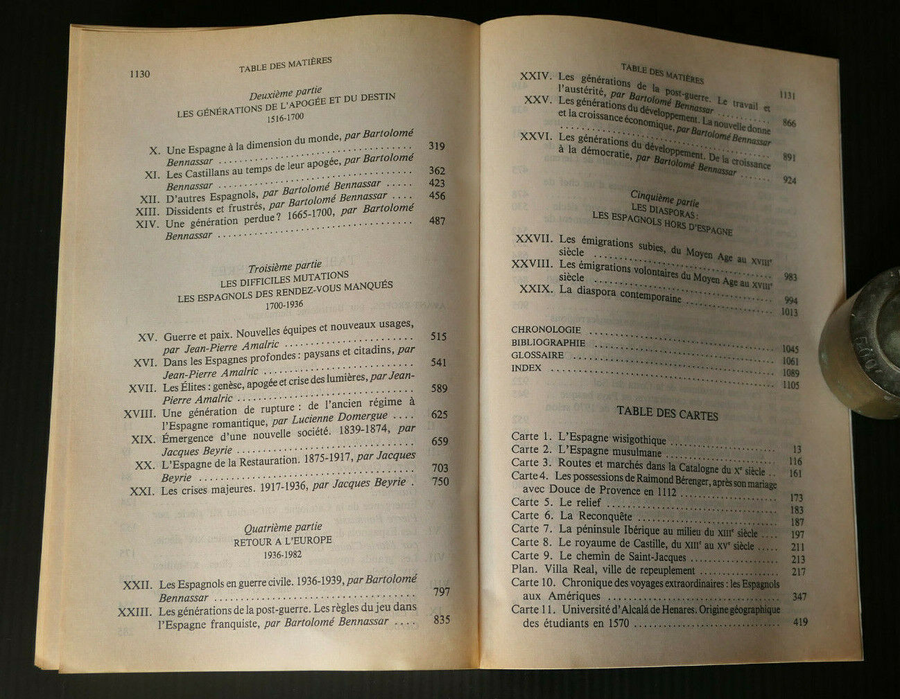 HISTOIRE DES ESPAGNOLS VIe - XXe SIECLE / BARTOLOME BENNASSAR / ESPAGNE / 1992