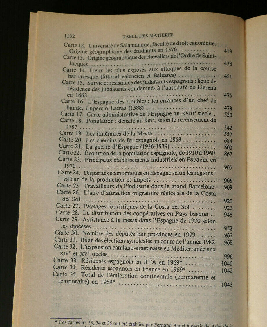 HISTOIRE DES ESPAGNOLS VIe - XXe SIECLE / BARTOLOME BENNASSAR / ESPAGNE / 1992