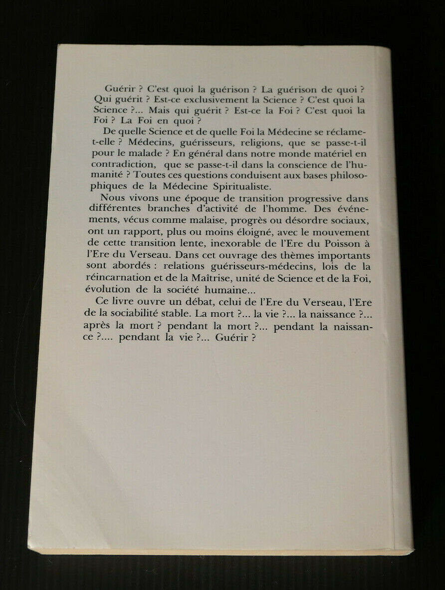 GUERIR SCIENCE OU ESPRIT ? / DR MATHOS MBEMBA / GUY TREDANIEL 1989