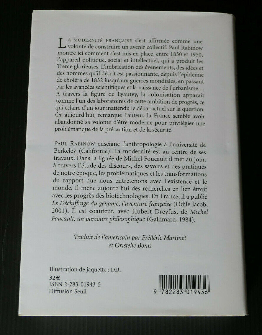UNE FRANCE SI MODERNE / NAISSANCE DU SOCIAL 1800-1950 / PAUL RABINOW / 2006