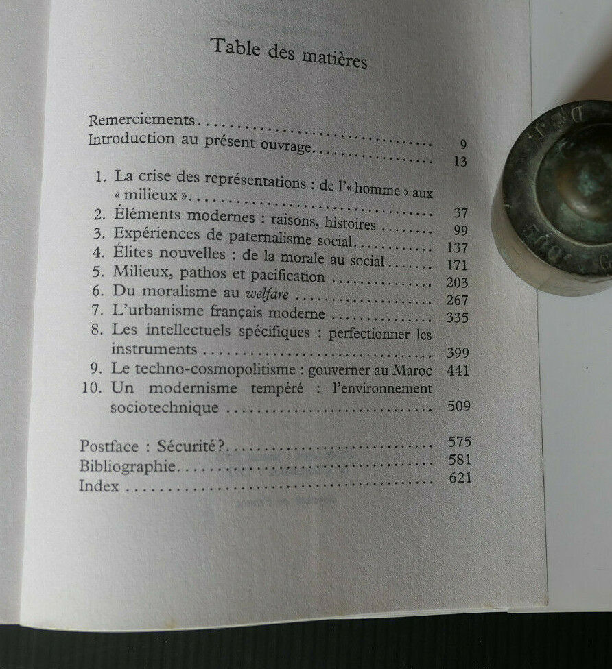 UNE FRANCE SI MODERNE / NAISSANCE DU SOCIAL 1800-1950 / PAUL RABINOW / 2006