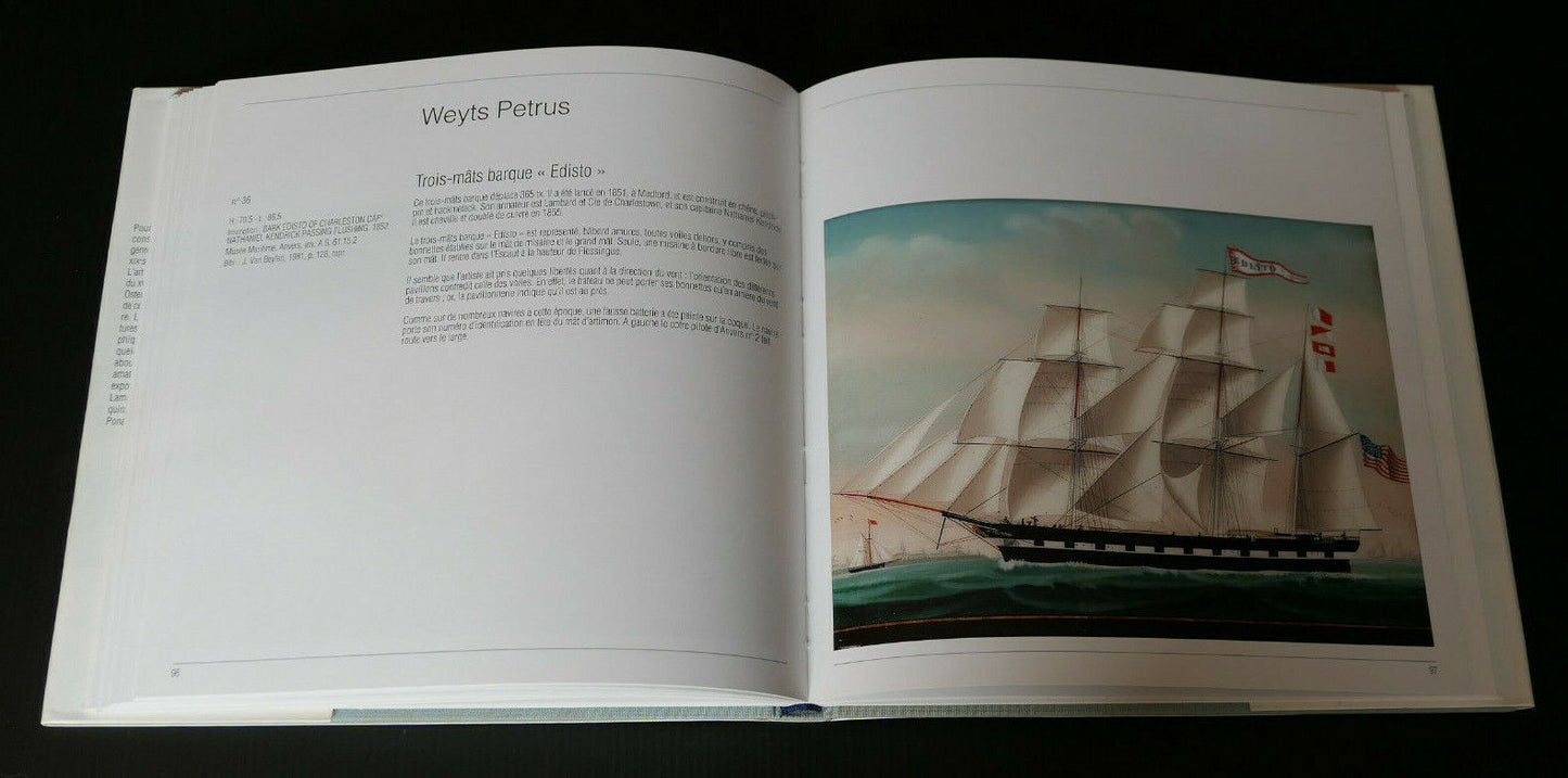 PORTRAITS DE NAVIRES PEINTURES MARINES SUR VERRE / ANTHESE MUSEE DUNKERQUE 1992