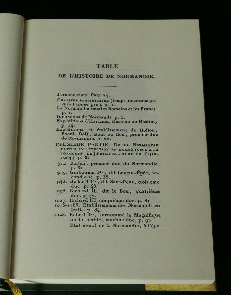 L'HISTOIRE DU DUCHE DE NORMANDIE / LEON THIESSE / EDITIONS DU BASTION 2000