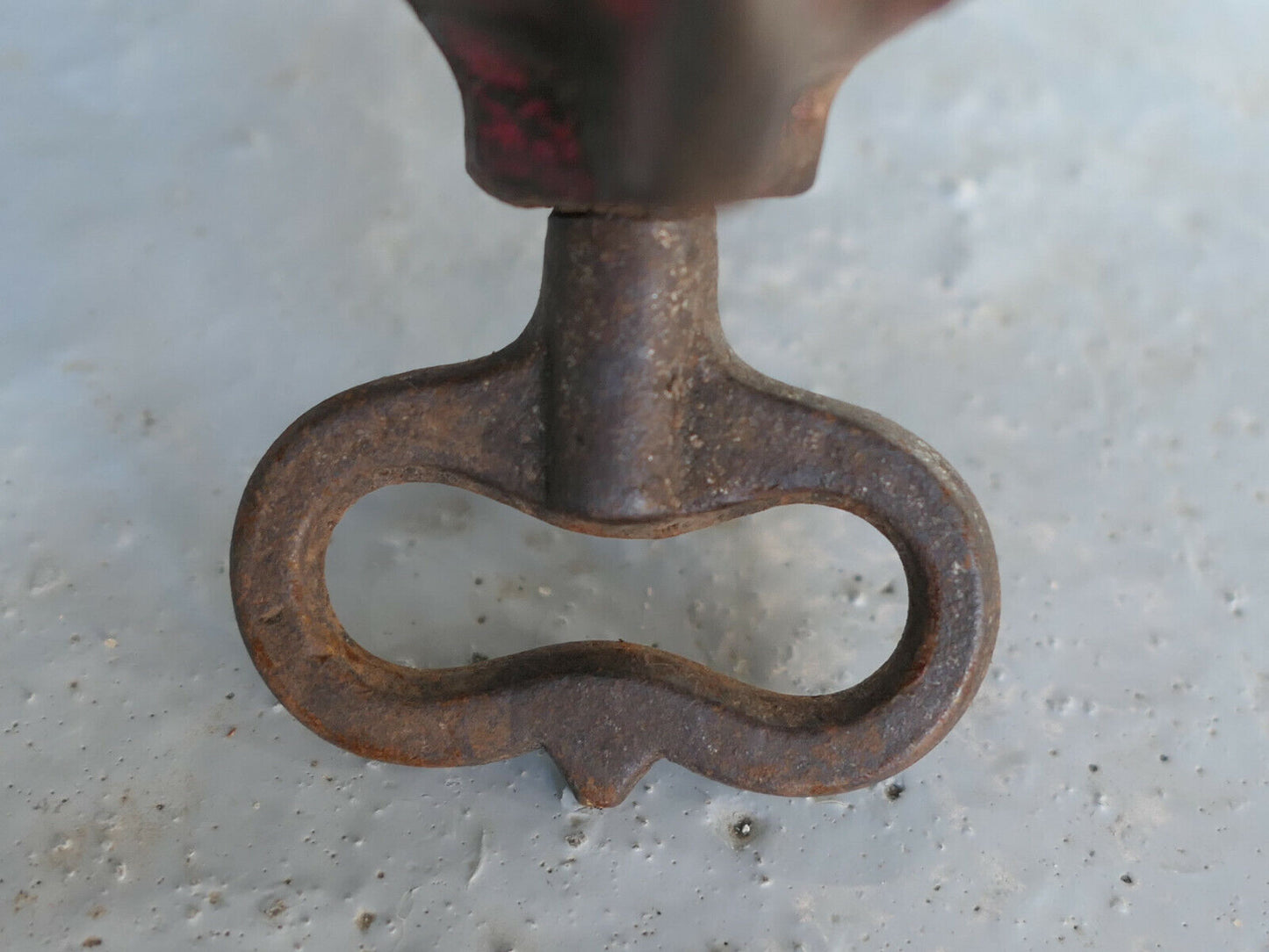 ANCIEN GRAND HACHOIR MECANIQUE METAL EMAIL DECO CUISINE PATINE BOUCHERIE VINTAGE