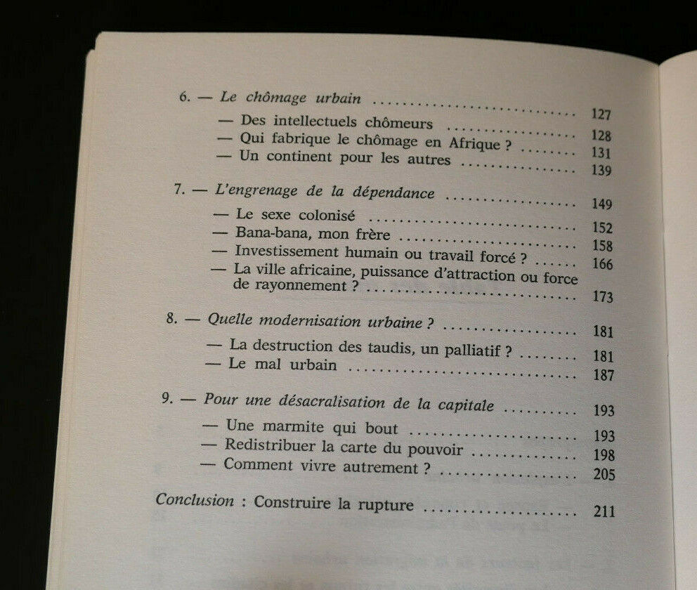 LA VILLE EN AFRIQUE NOIRE / JEAN-MARC ELA 1983 / HISTOIRE URBANISME SOCIOLOGIE