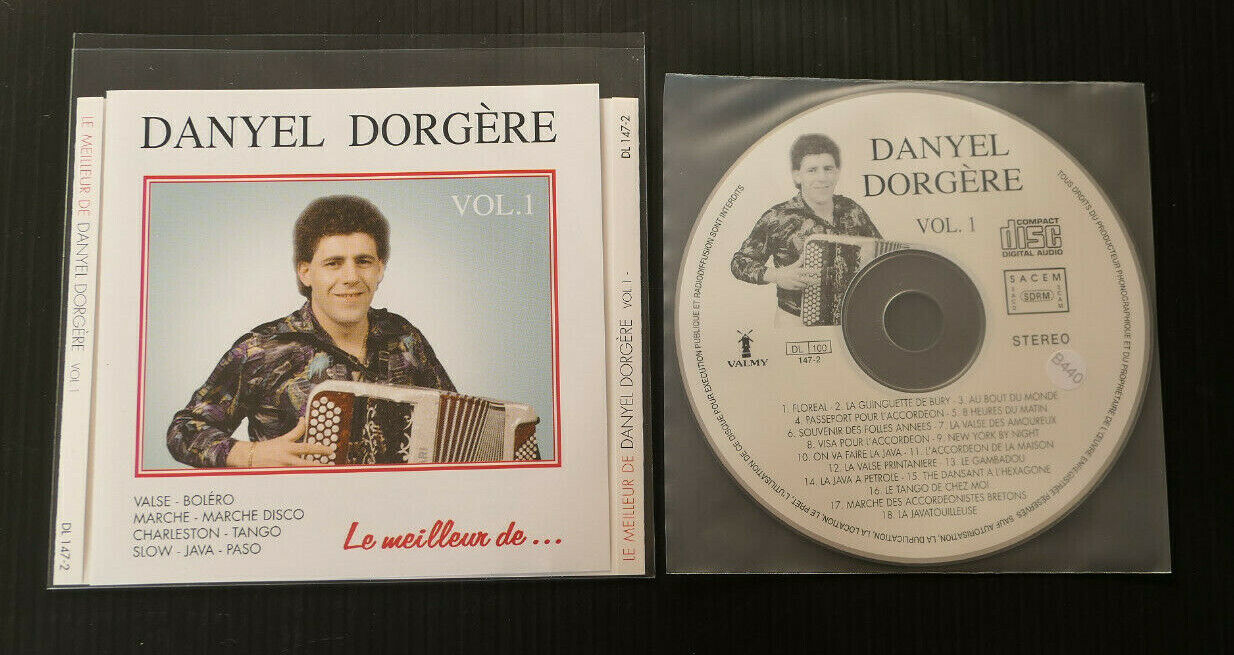 CD LE MEILLEUR DE DANYEL DORGERE VOL.1 / 18 TITRES / 2003 / ACCORDEON