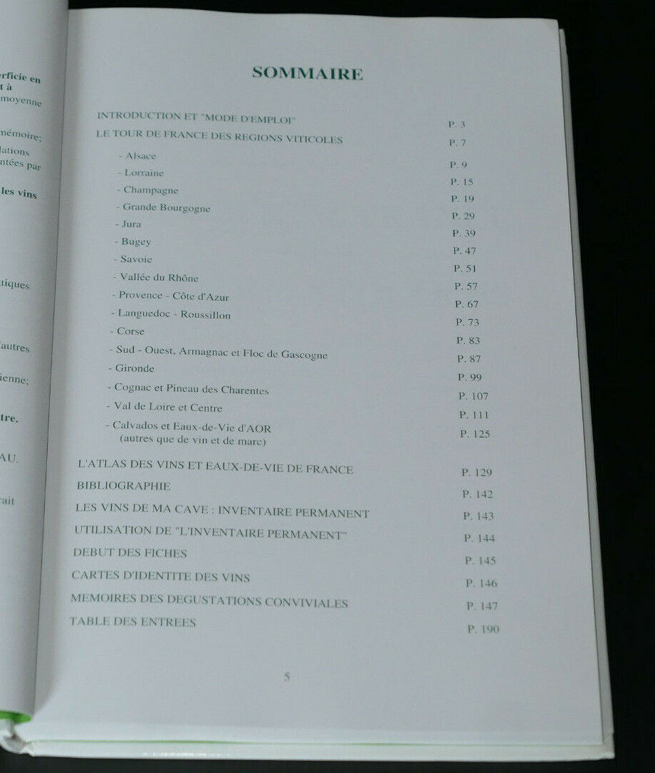 LES VINS DE MA CAVE / GUIDE REPERTOIRE VINS EAUX-DE-VIE / PAUL CADIAU 1993
