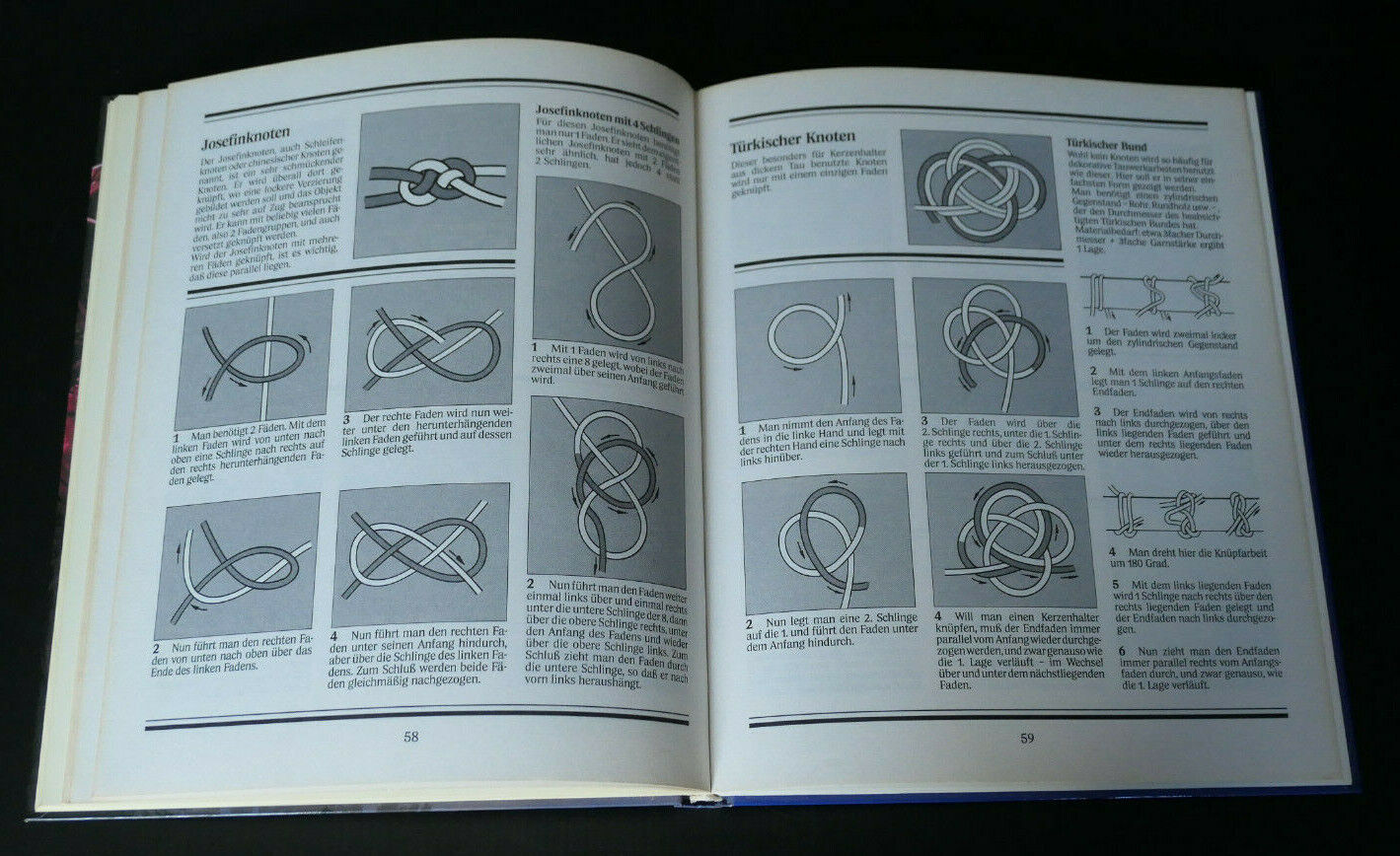 EVA ANDERSEN / MAKRAMEE ALS KUNST UND HOBBY / ARTISANAT TISSAGE VINTAGE 1980