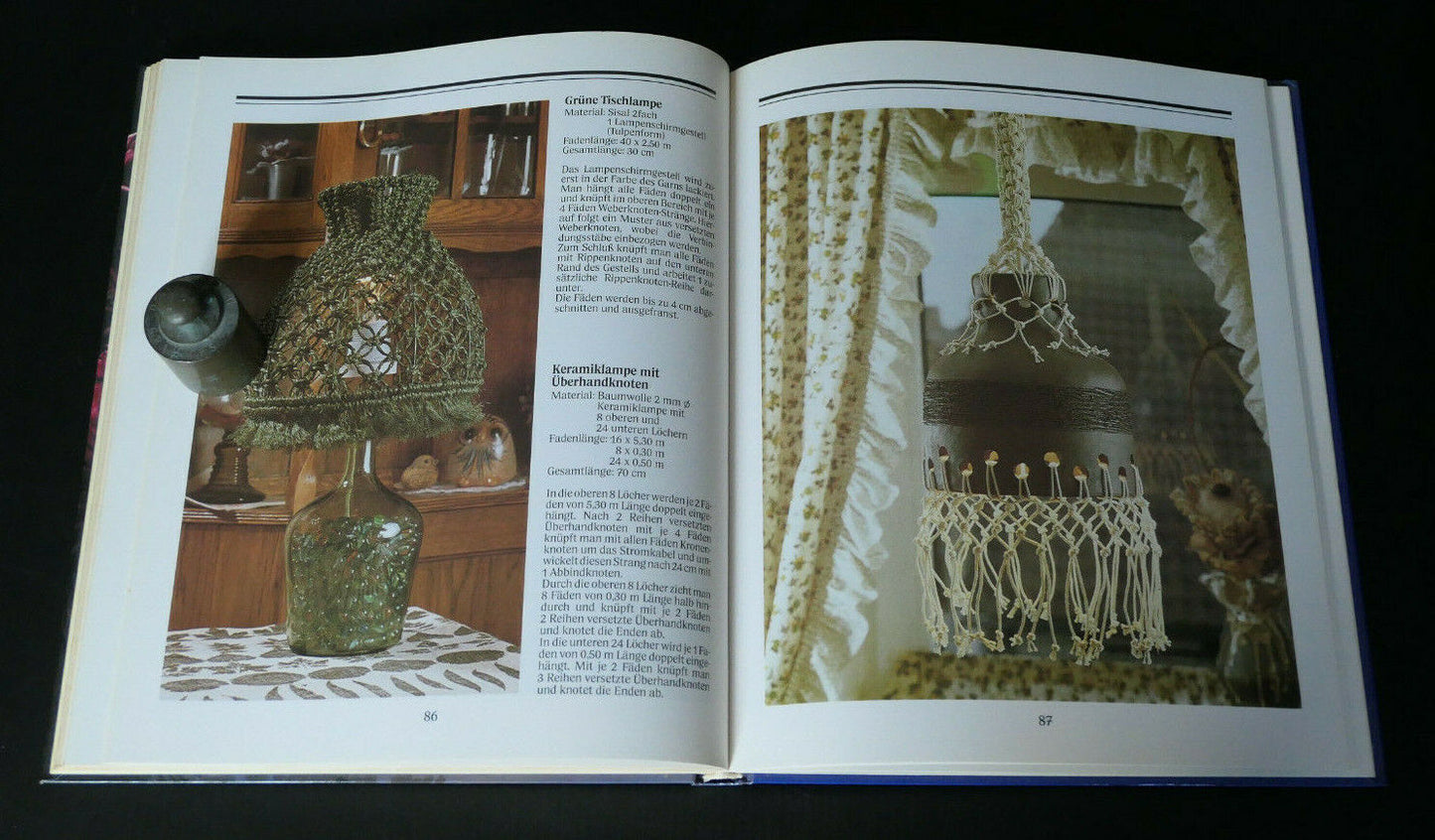 EVA ANDERSEN / MAKRAMEE ALS KUNST UND HOBBY / ARTISANAT TISSAGE VINTAGE 1980