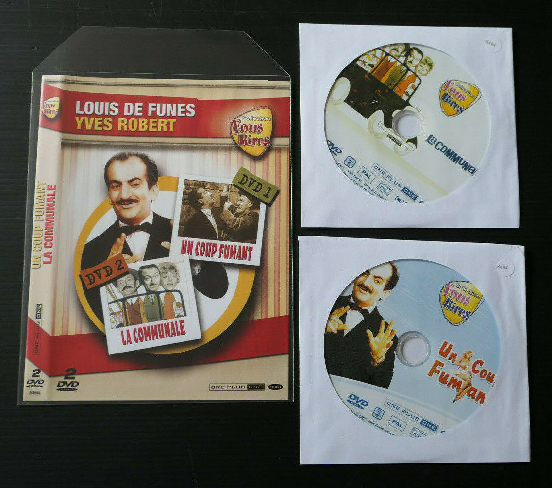 2DVD LOUIS DE FUNES YVES ROBERT / UN COUP FUMANT / LA COMMUNALE
