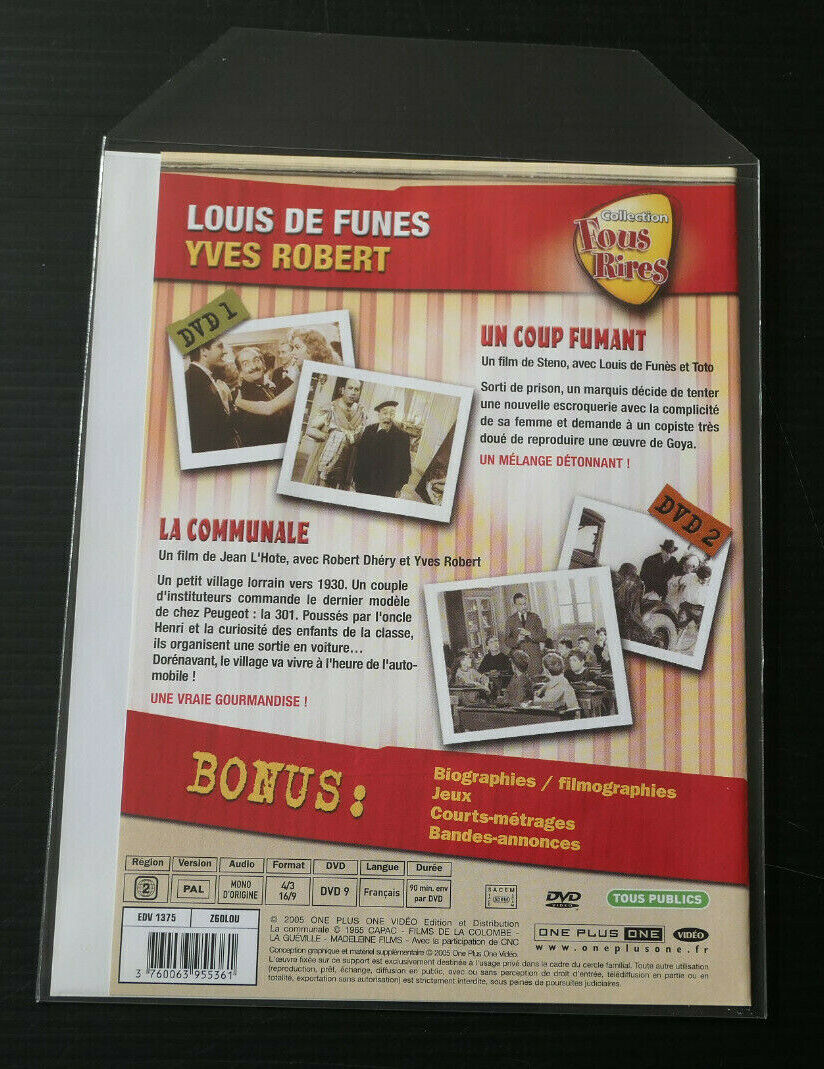 2DVD LOUIS DE FUNES YVES ROBERT / UN COUP FUMANT / LA COMMUNALE
