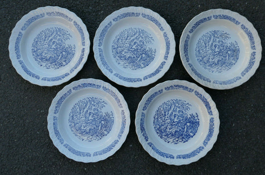 ANCIENNE ASSIETTE EN FAIENCE DECOR BADINAGE AMOUREUX AMOUR COUPLE A IDENTIFIER