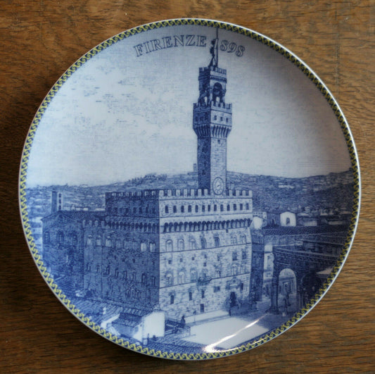 ASSIETTE FIRENZE 1898 GRAND ITALIA NEL 1800 ITALY COLLECTIBLE SOUVENIR PLATE