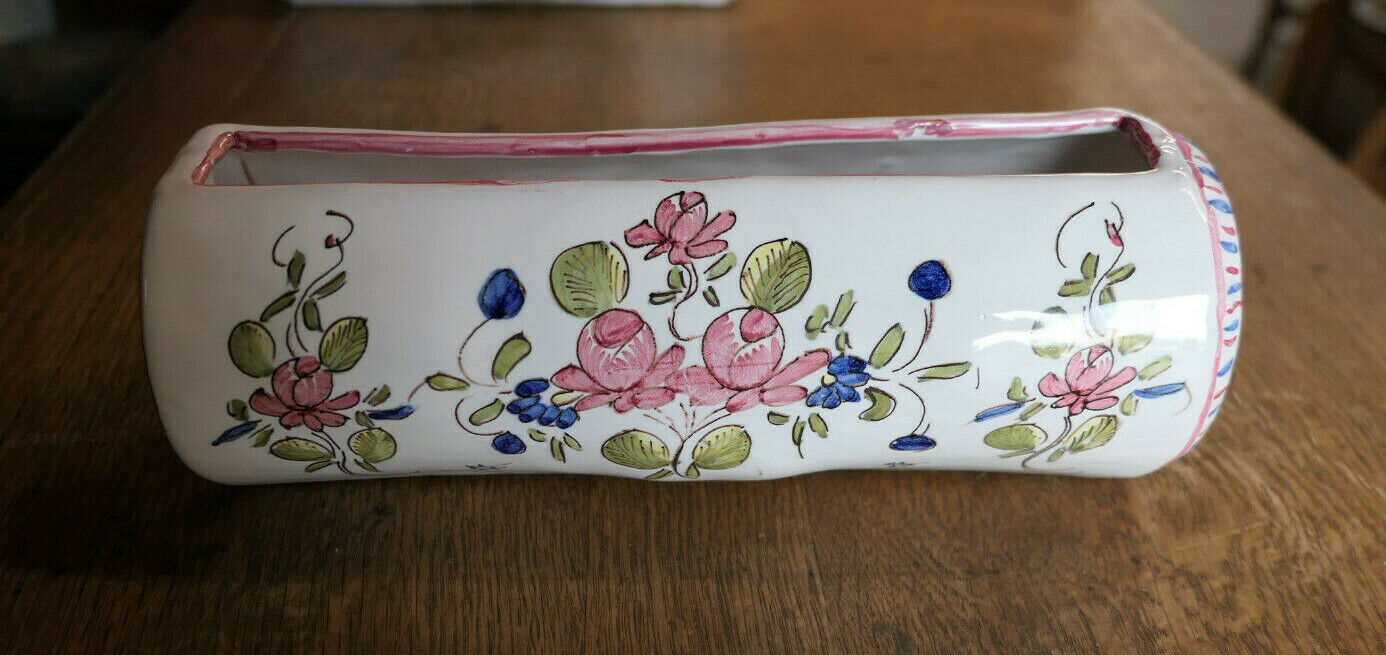 LOT DE 2 JARDINIERES DE TABLE EN FAIENCE DE MARTRES TOLOSANE
