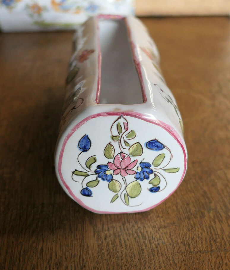 LOT DE 2 JARDINIERES DE TABLE EN FAIENCE DE MARTRES TOLOSANE