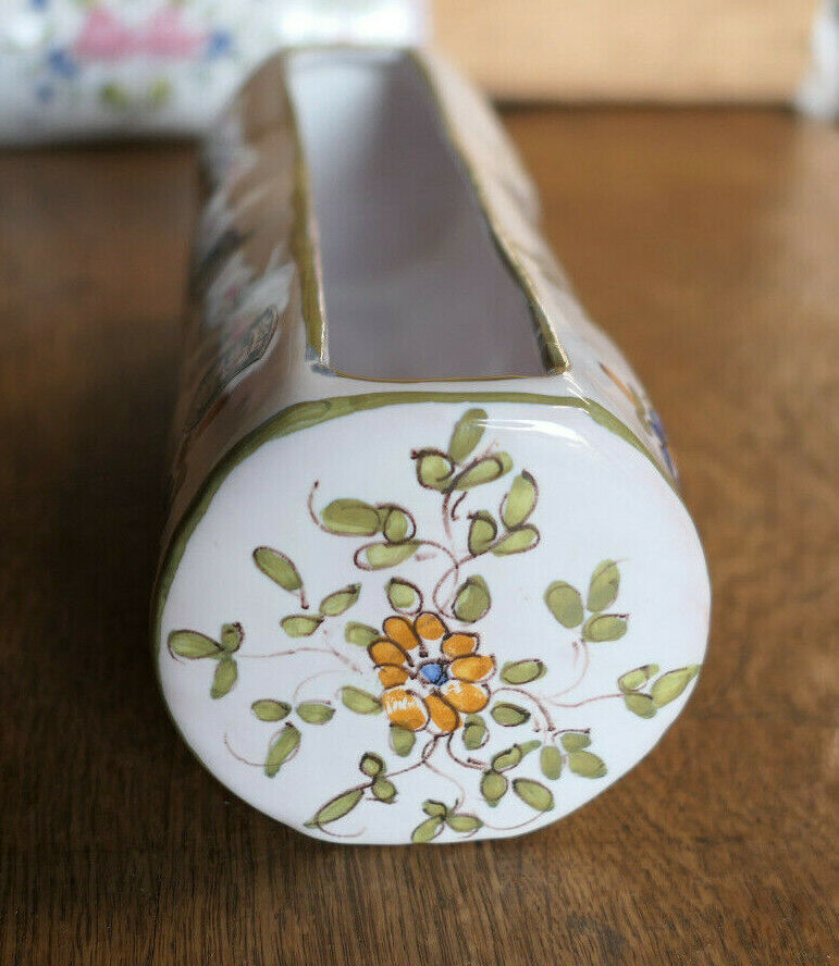 LOT DE 2 JARDINIERES DE TABLE EN FAIENCE DE MARTRES TOLOSANE