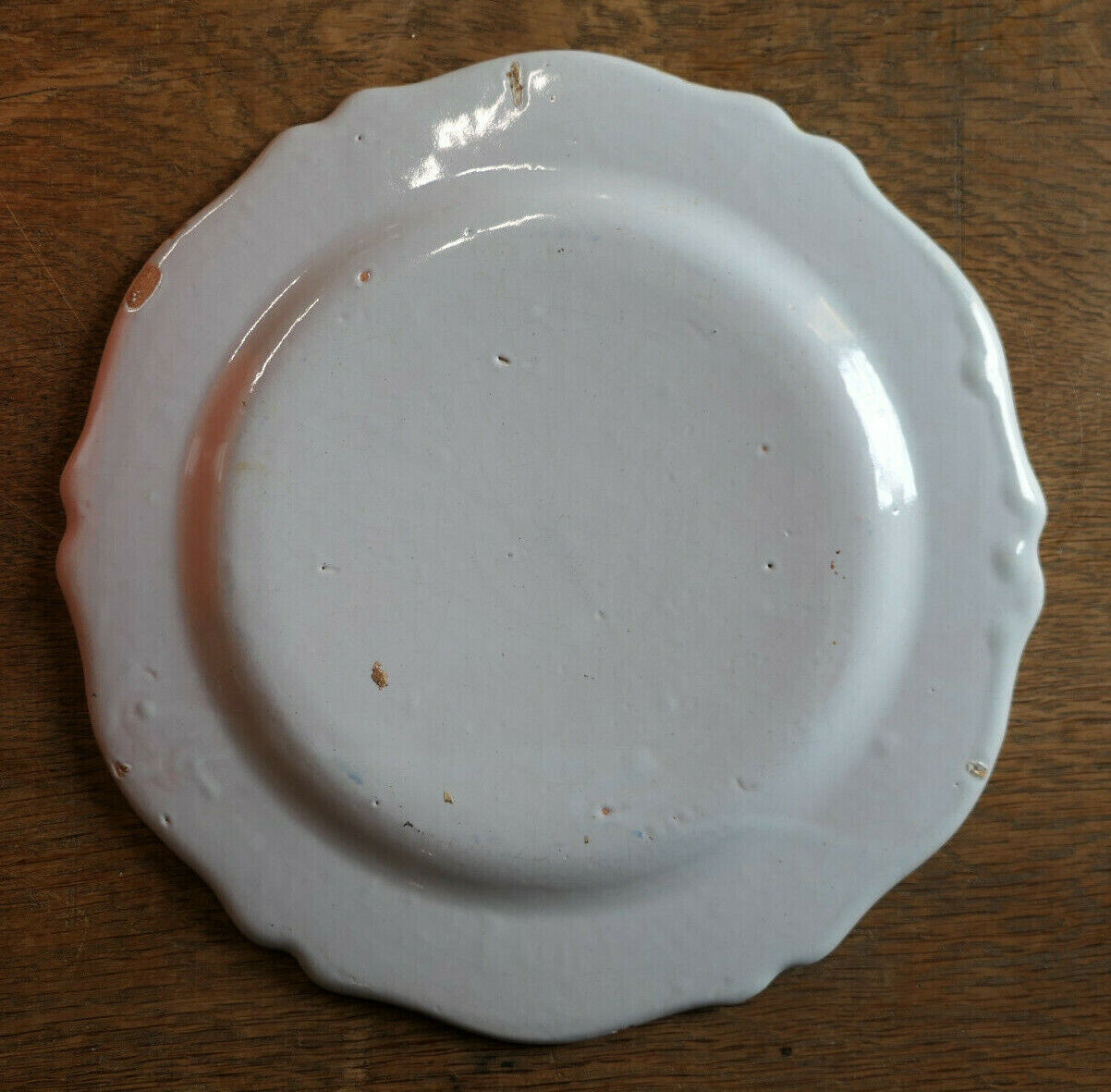 ANCIENNE ASSIETTE EN FAIENCE EPOQUE XIXe MARTRES TOLOSANE ? MOUSTIERS ?