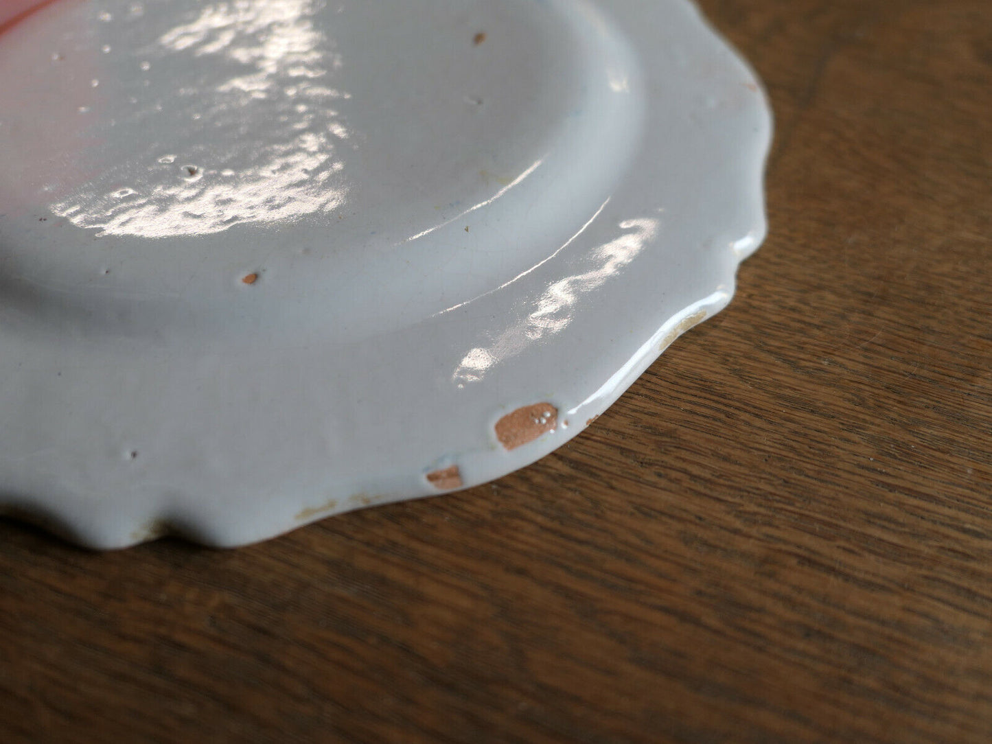 ANCIENNE ASSIETTE EN FAIENCE EPOQUE XIXe MARTRES TOLOSANE ? MOUSTIERS ?