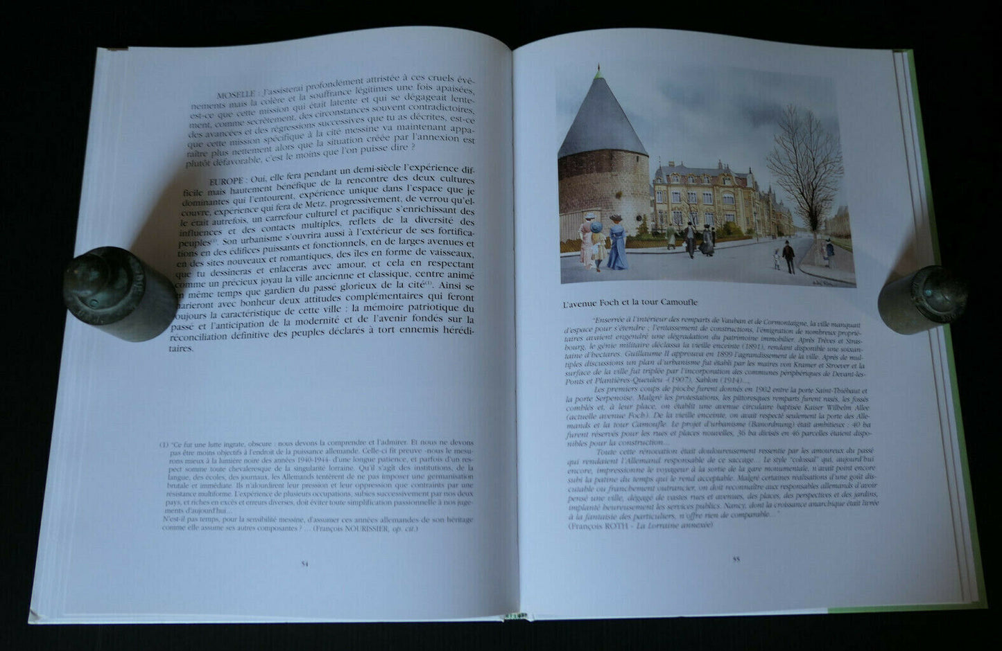 METZ OU LA NOSTALGIE DU FUTUR / JEAN LAURAIN ANDRE FLORI / HISTOIRE MOSELLE 1995