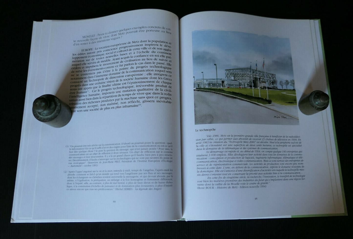 METZ OU LA NOSTALGIE DU FUTUR / JEAN LAURAIN ANDRE FLORI / HISTOIRE MOSELLE 1995