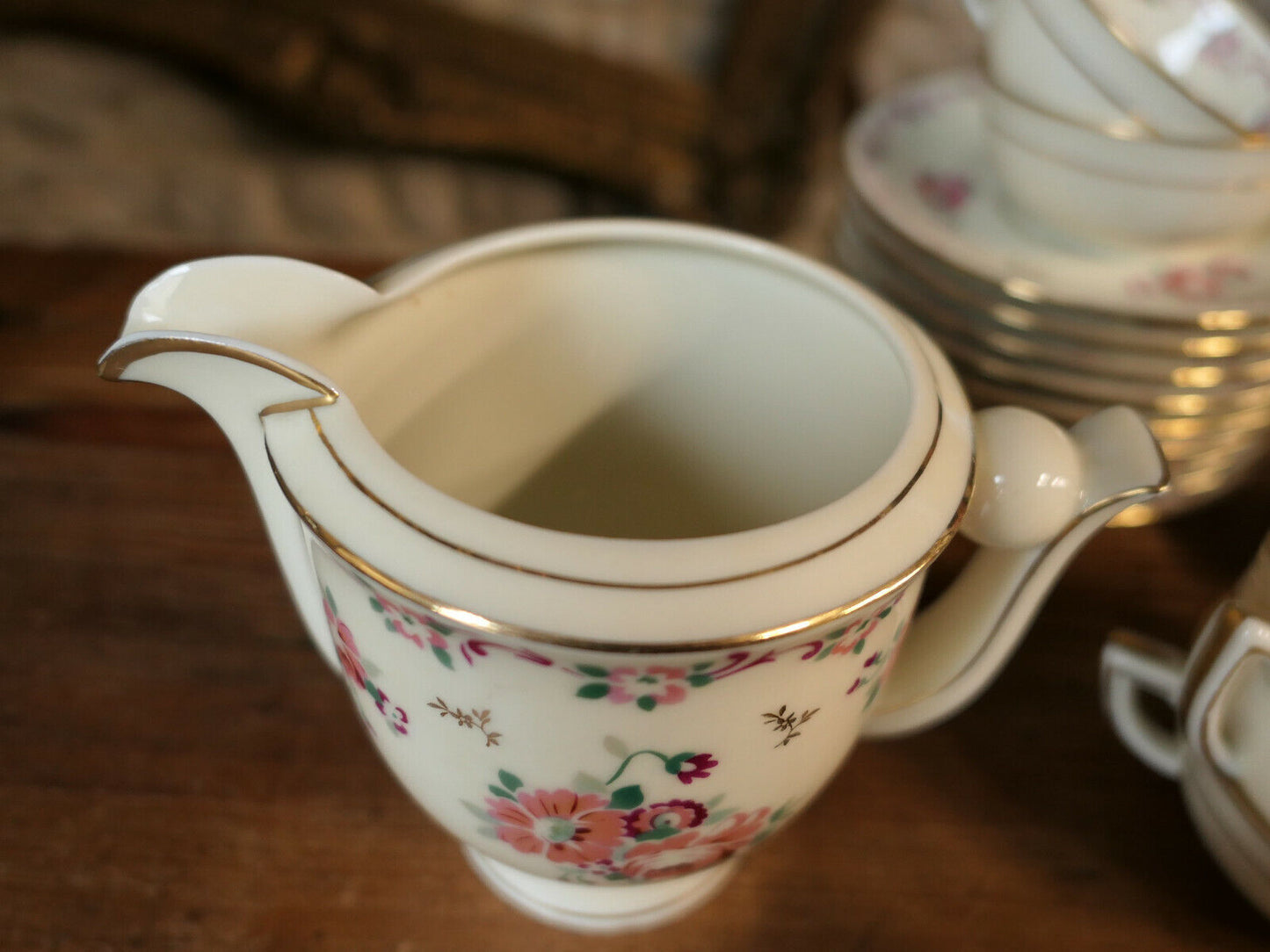 SERVICE A THE OU CAFE EN PORCELAINE DE LIMOGES D'ARTOIS ANCIENNE FABRIQUE ROYALE