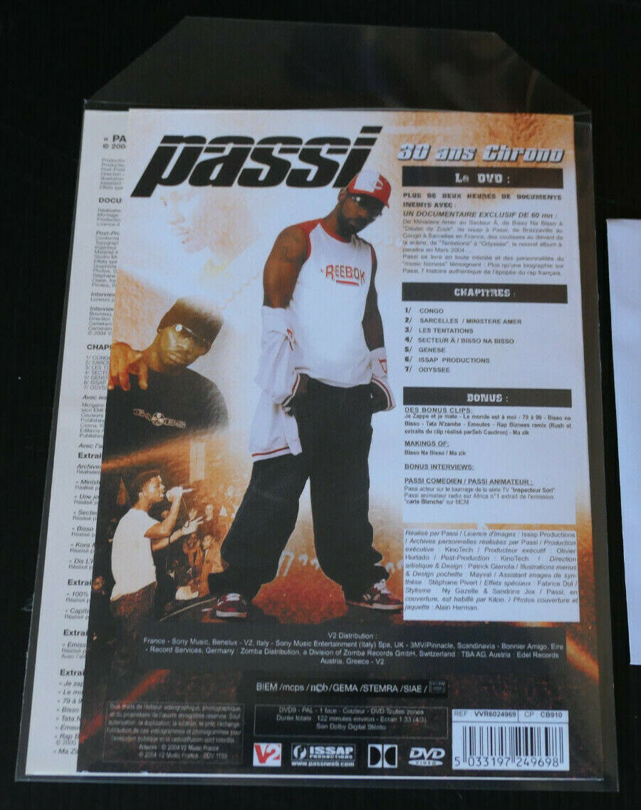 DVD PASSI / 30 YEARS CHRONO / FRENCH RAP FR / 2004