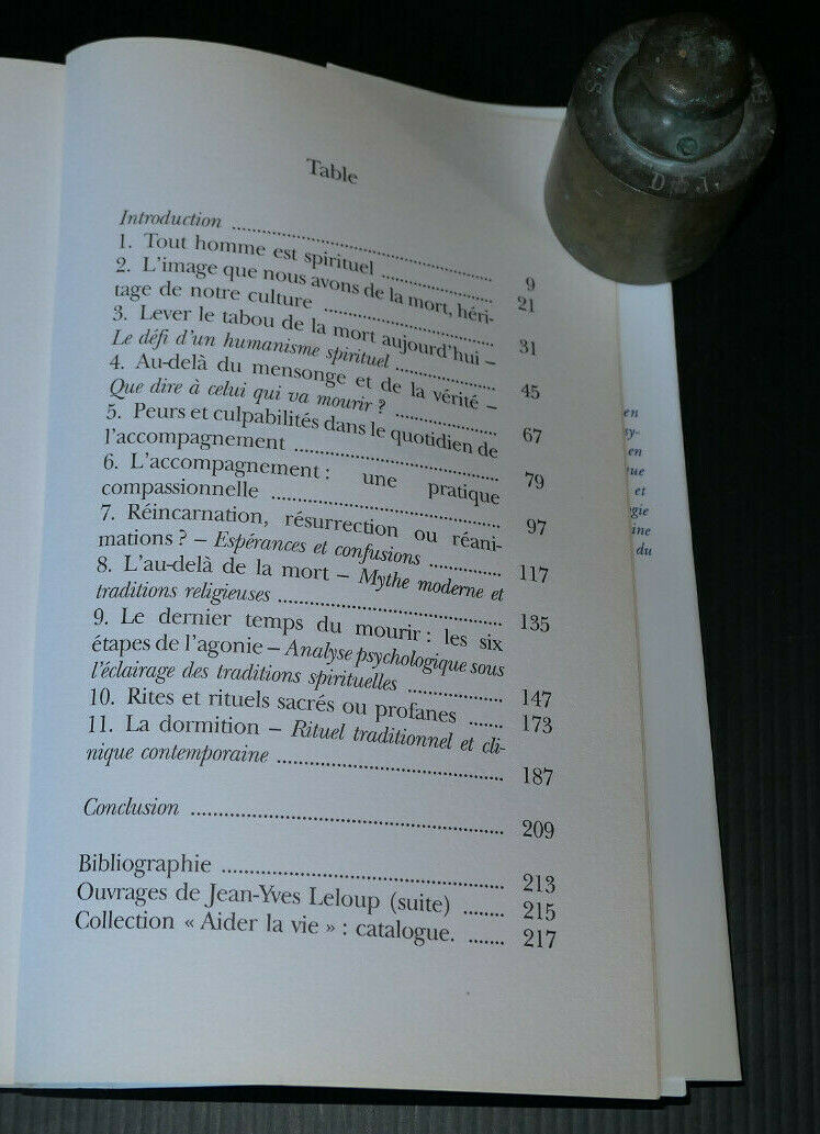L'ART DE MOURIR / TRADITION RELIGION SPIRITUALITE HUMANISME MORT RITUELS / 1997