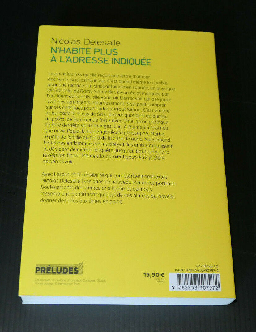 N'HABITE PLUS A L'ADRESSE INDIQUEE / NICOLAS DELESALLE / PRELUDES 2019