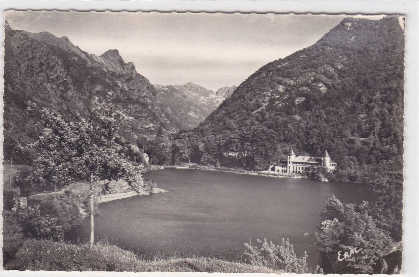 CARTE POSTALE NOIR & BLANC CPSM AX-LES-THERMES LAC D'ORGEIX DENT D'ORLU VALLEE