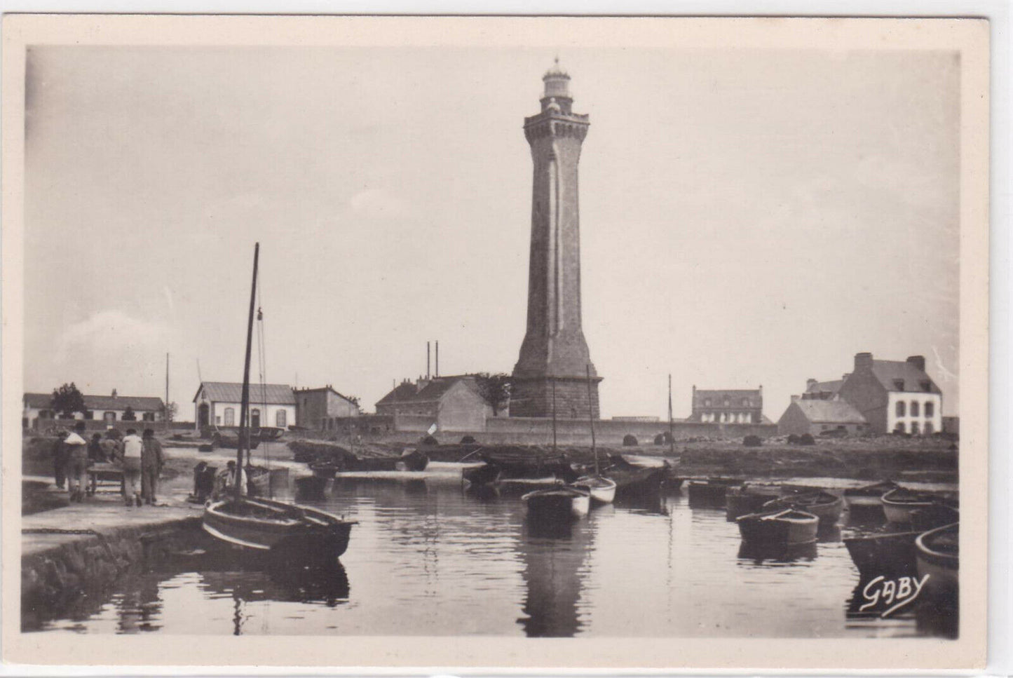 CARTE POSTALE ANCIENNE CPA ST GUENOLE PENMARCH PHARE D'ECKMUHL BRETAGNE