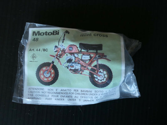 JOUET VINTAGE 1970 KIT MINI MOTO CGGC MADE IN ITALY / MOTOBI 48 MINI CROSS