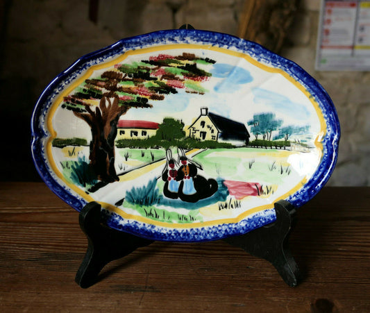 PETIT PLAT COUPELLE OU RAVIER EN FAIENCE / MBFA PORNIC LE POULIGUEN