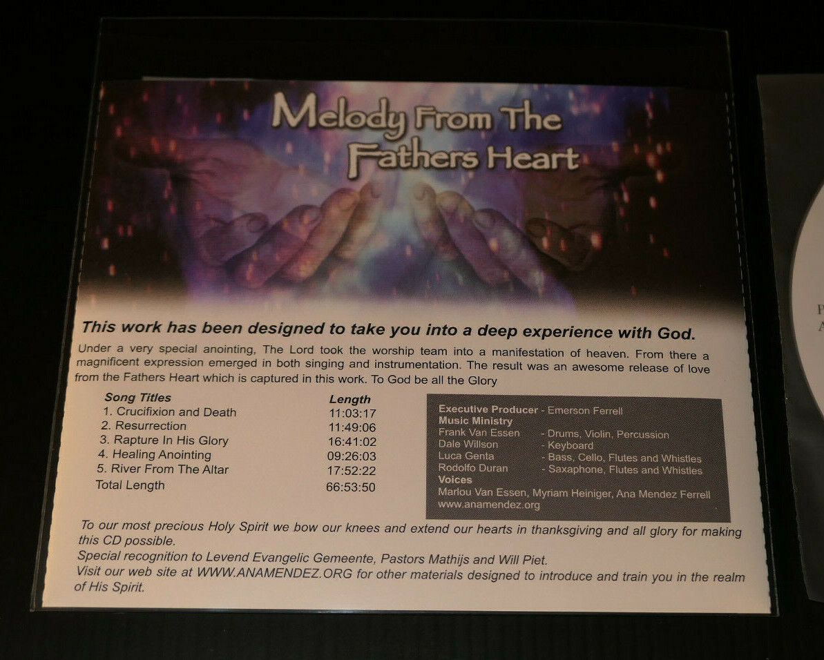 CD MELODY FROM THE FATHERS HEART / ANA MENDEZ FERRELL / VINEYARD 2002
