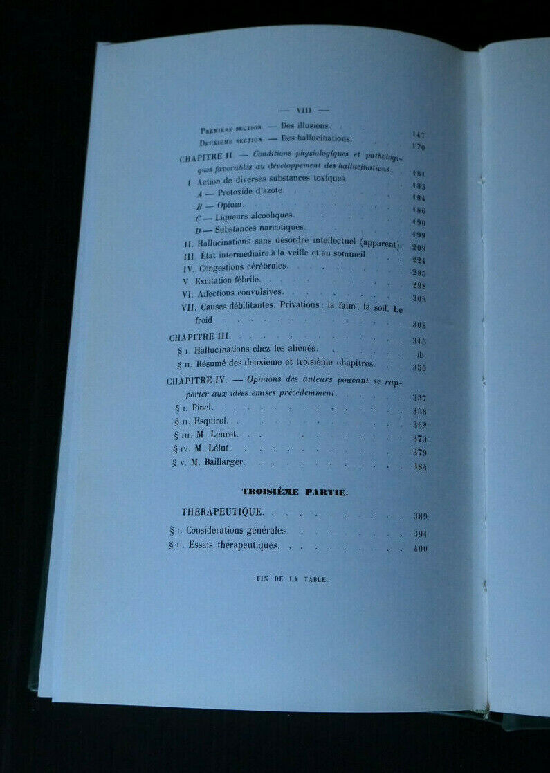 DU HACHISCH ET DE L'ALIENATION MENTALE / J. MOREAU (DE TOURS) / 1970
