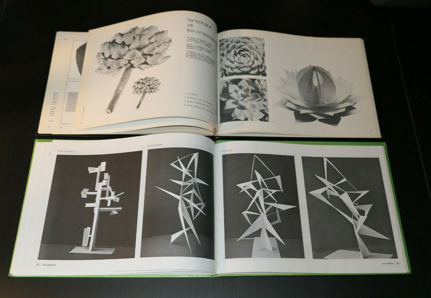 LA SCULPTURE EN PAPIER / LA FLORE / LA GEOMETRIE / A. CHABBERT / BORDAS 1972