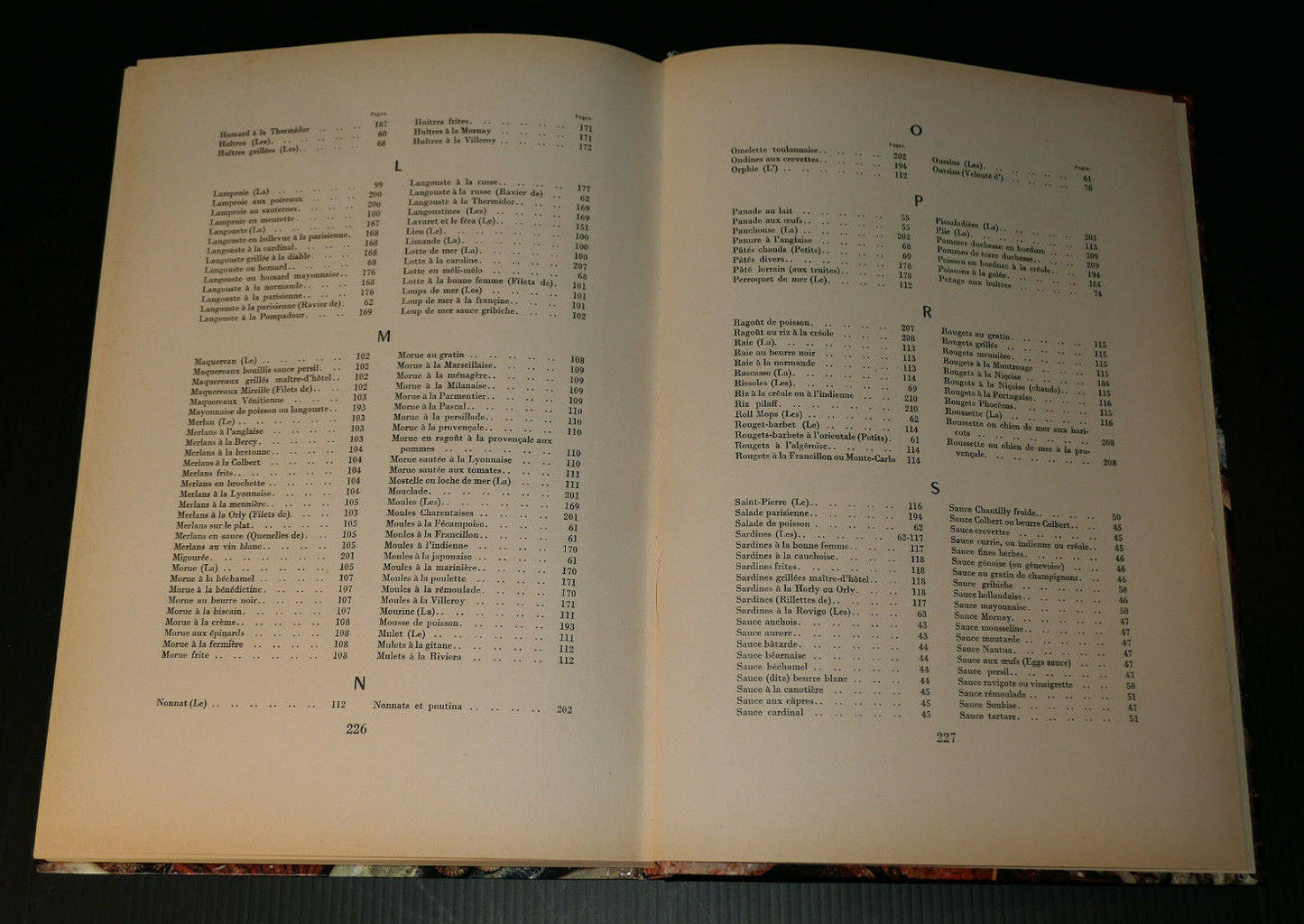 PELLAPRAT / LE POISSON DANS LA CUISINE FRANCAISE / FLAMMARION 1960 / RECETTES