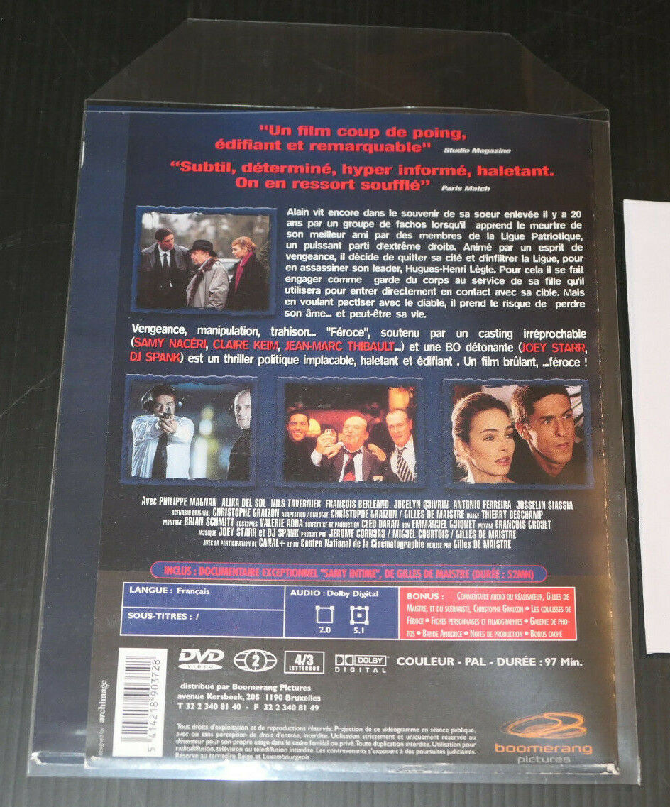 DVD FEROCE / GILLES DE MAISTRE / SAMY NACERI CLAIRE KEIM
