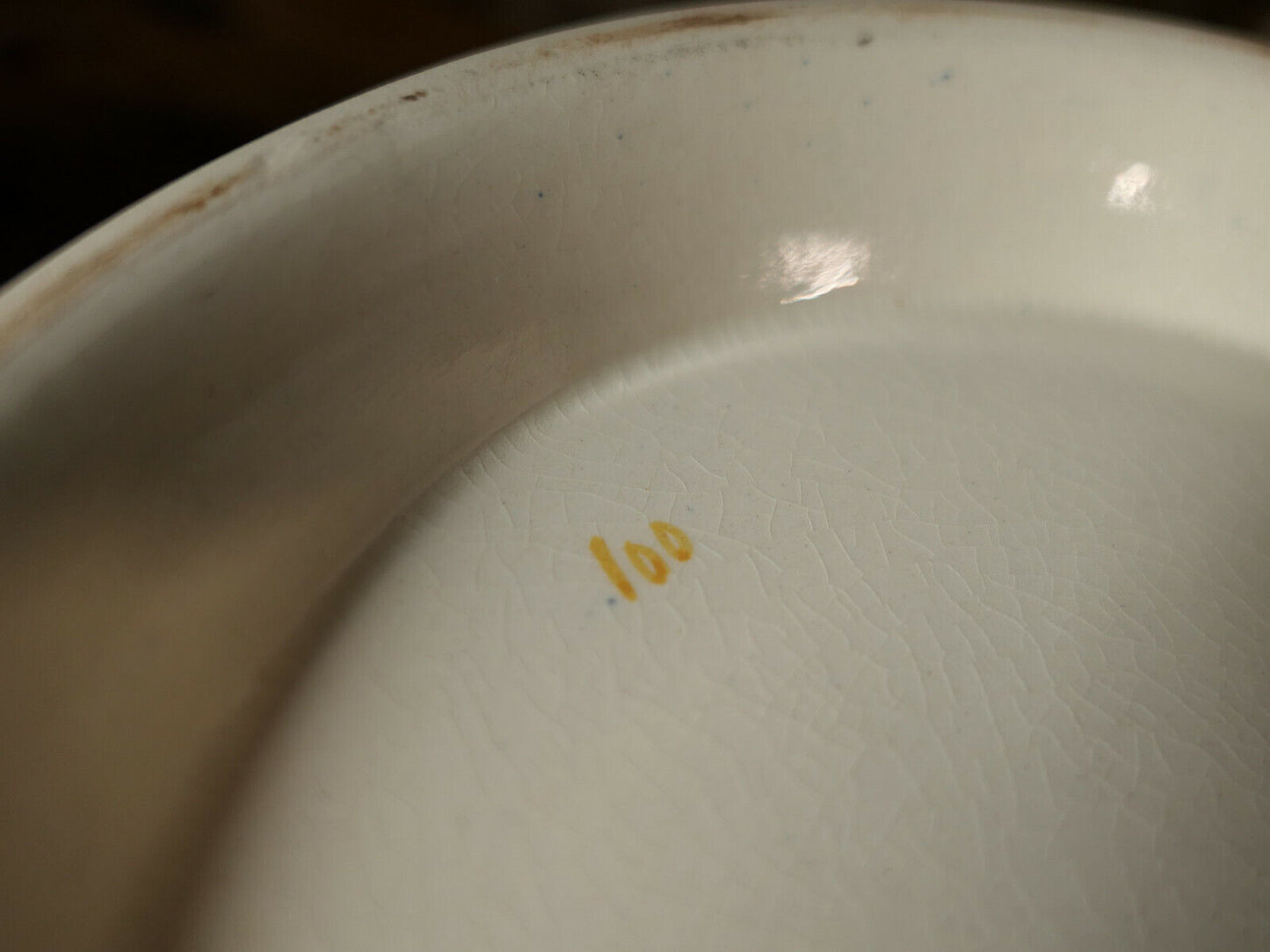 SERVICE DE TOILETTE EN FAIENCE DE GIEN DECOR ROUEN EPOQUE XIXe SIECLE