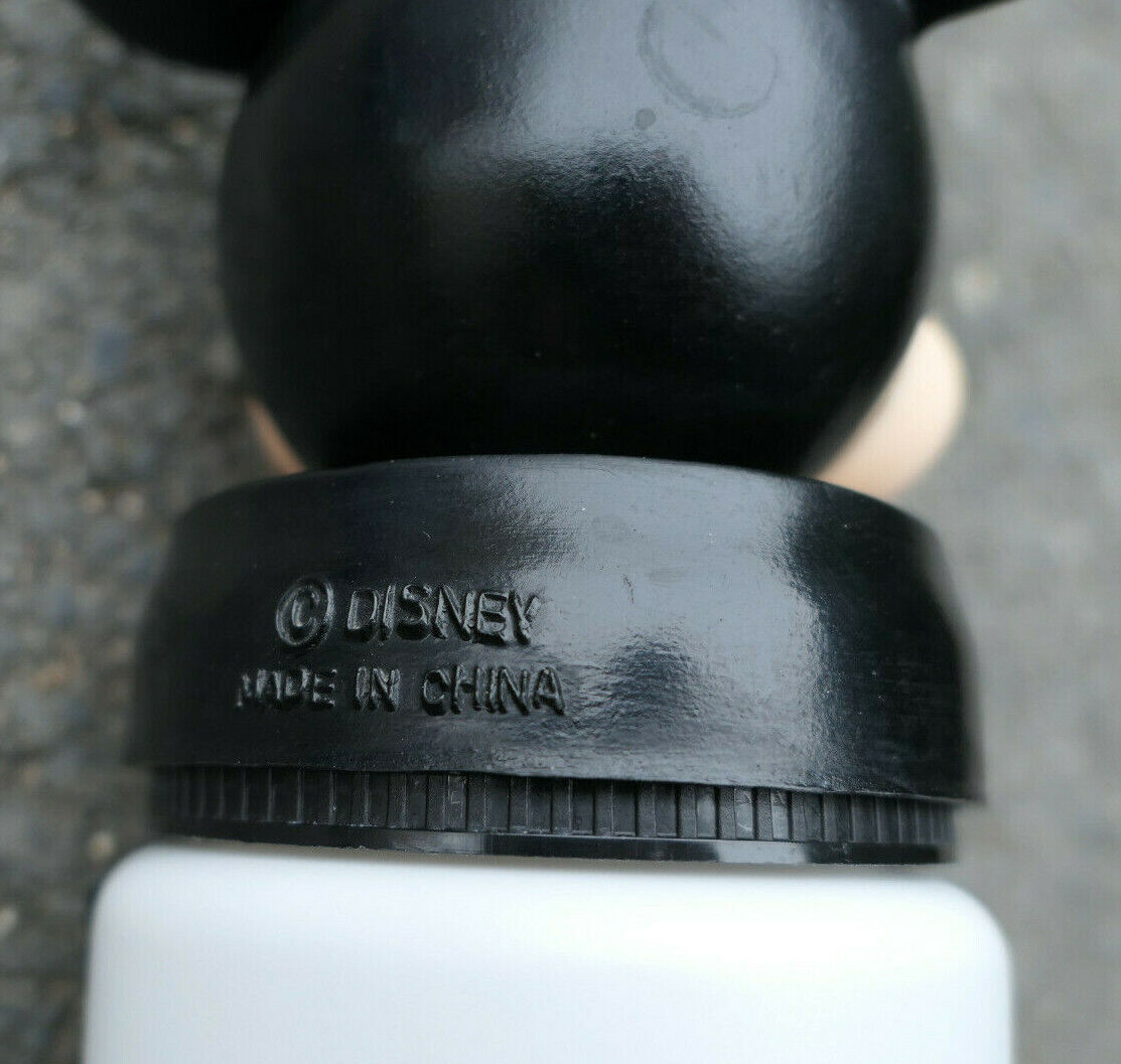 WALT DISNEY WORLD MICKEY PLASTIC BOTTLE VINTAGE 1980'S COLLECTIBLE