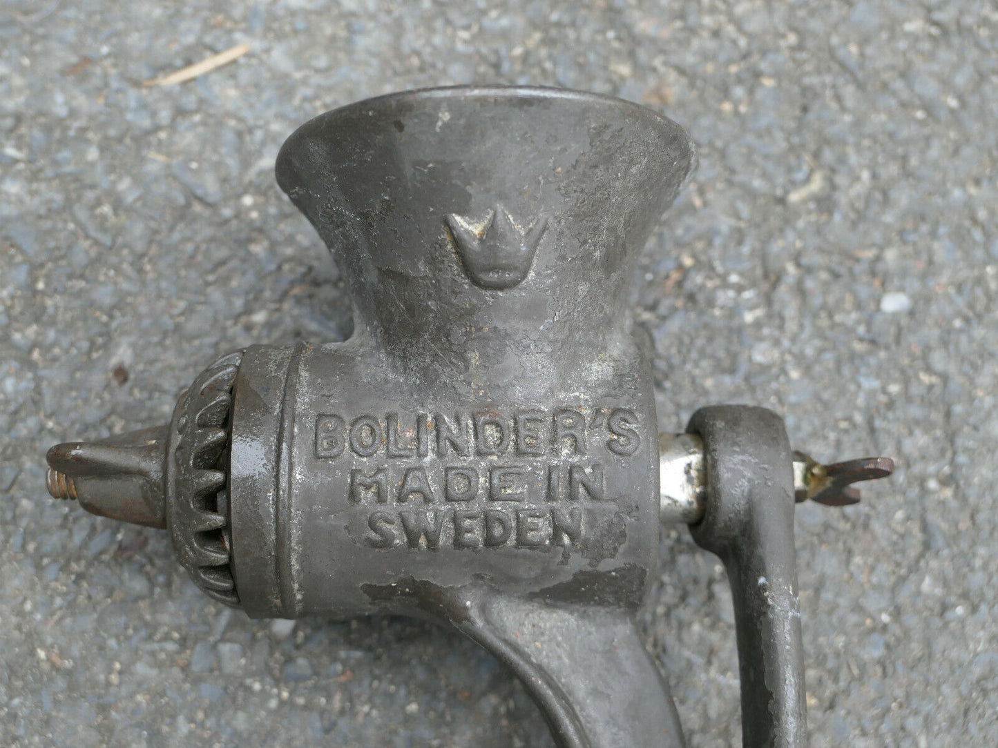 ANCIEN HACHOIR MECANIQUE BOLINDER'S MADE IN SWEDEN BOUCHERIE DECO CUISINE METAL
