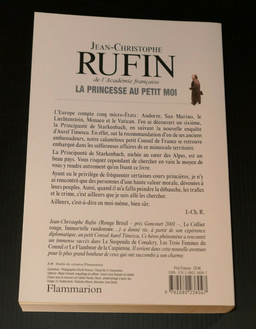 JEAN-CHRISTOPHE RUFIN / LA PRINCESSE AU PETIT MOI / FLAMMARION 2021
