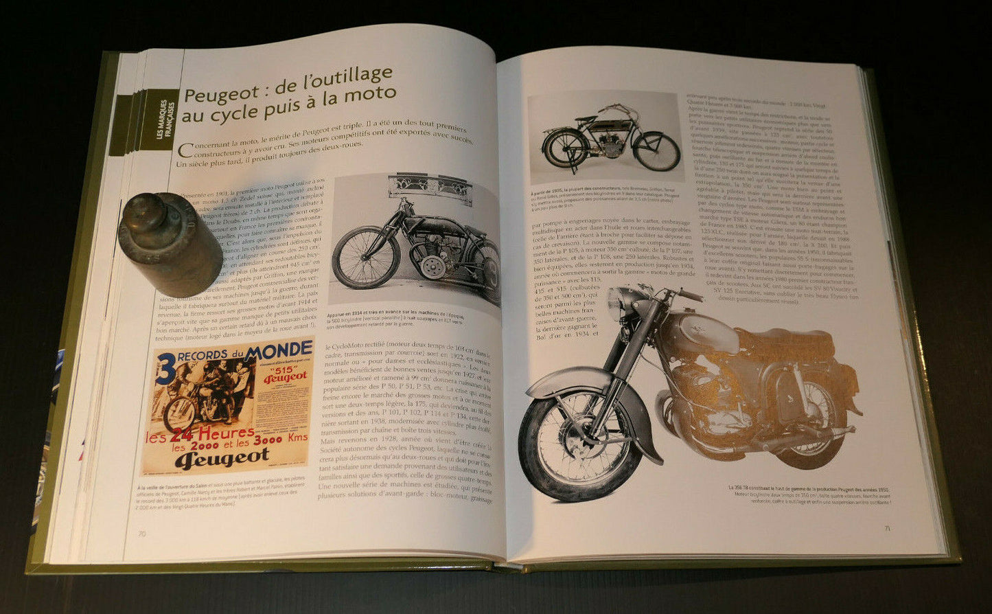 UN SIECLE DE MOTOS / GILBERT LECAT / SELECTION READER'S DIGEST 2011 / HISTOIRE