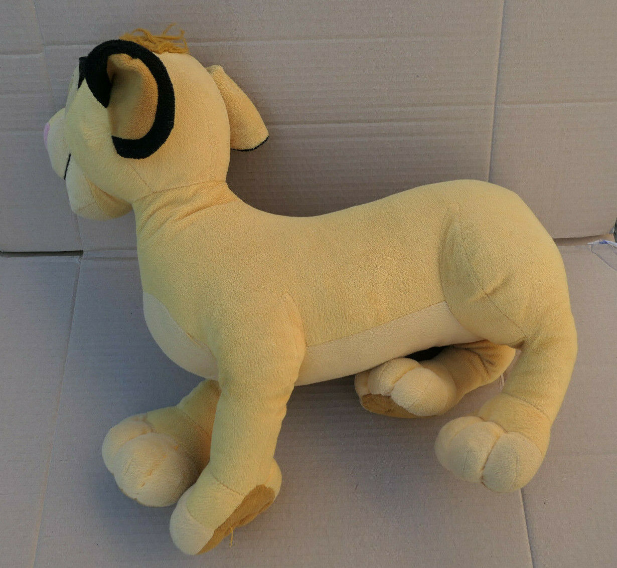 BIG SIZE SIMBA LE ROI LION PELUCHE VINTAGE DISNEY PLUSH COLLECTIBLE LION KING