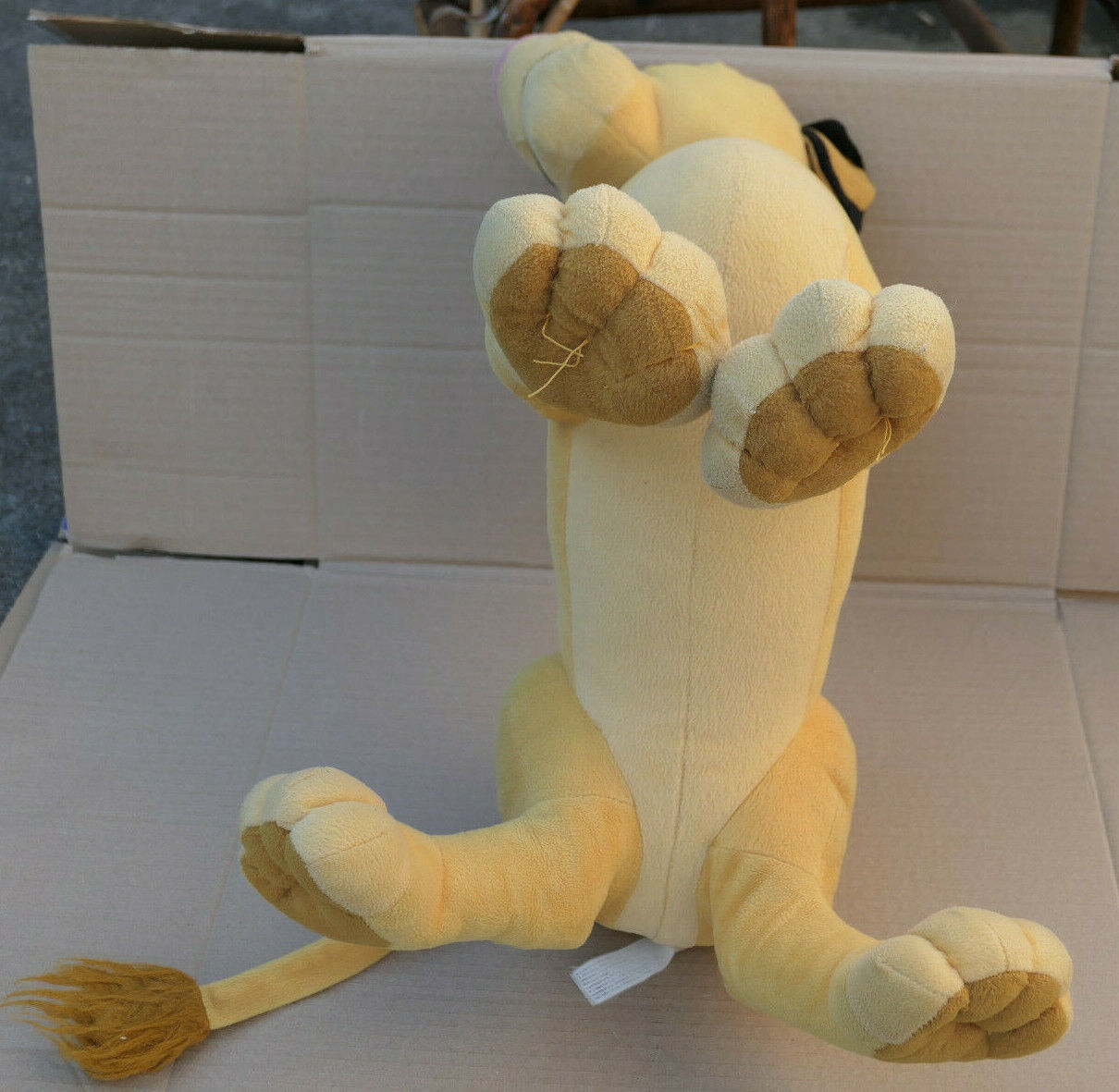 BIG SIZE SIMBA LE ROI LION PELUCHE VINTAGE DISNEY PLUSH COLLECTIBLE LION KING