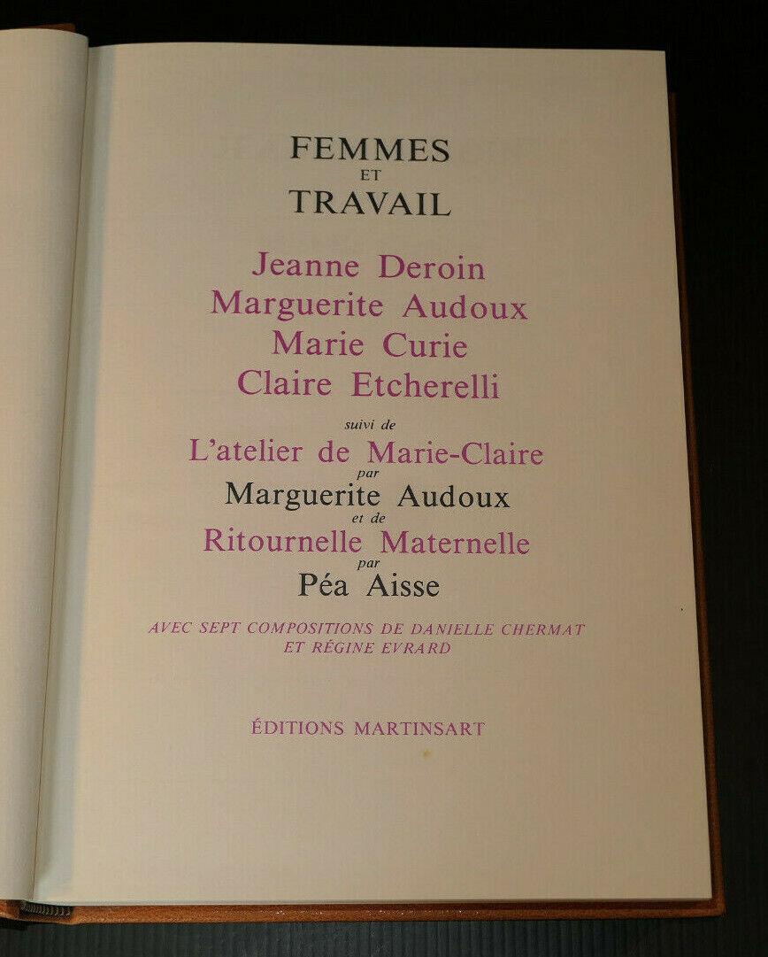FEMMES & SOCIETE / FEMMES & TRAVAIL / FEMMES & FEMINISME / EDITIONS MARTINSART