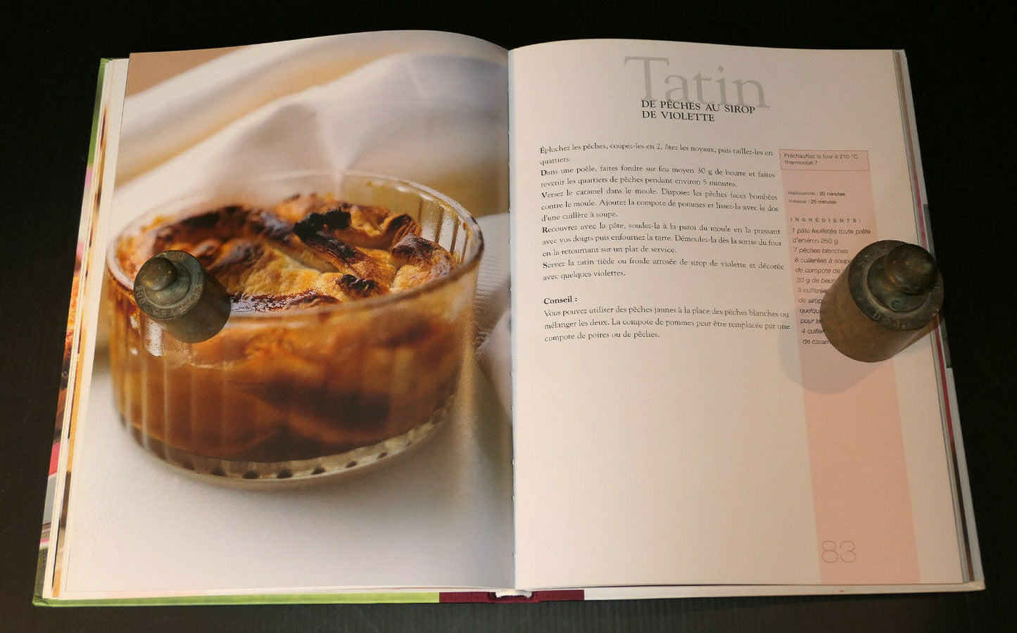 MES TATINS SALEES ET SUCREES / NATHALIE COMBIER MINERVA RECETTES CUISINE / 2004