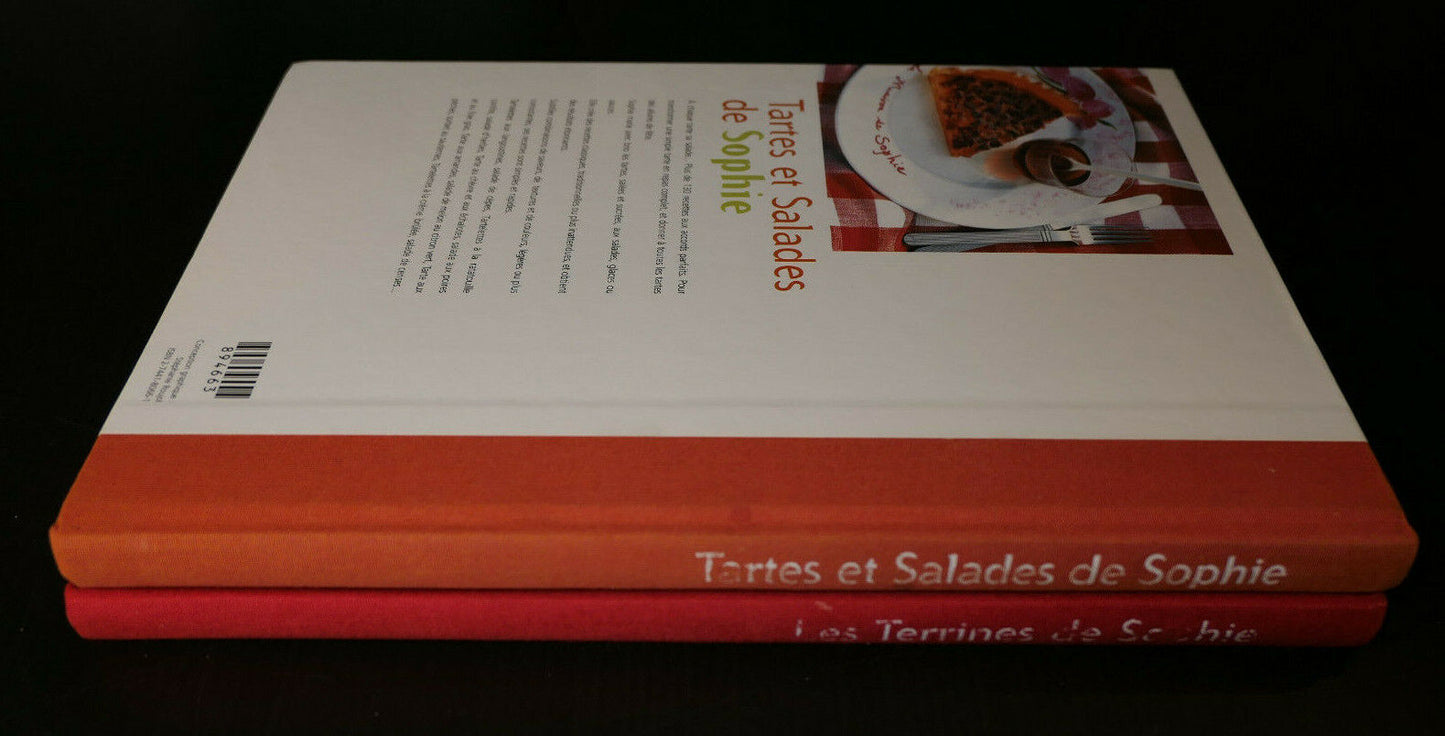 LOT DE 2 LIVRES / TERRINES TARTES SALADES RECETTES CUISINE / SOPHIE DUDEMAINE
