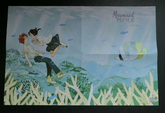 AFFICHE POSTER PROMO MANGA MERMAID PRINCE / LA FILLE DU TEMPLE AUX CHATS / 2016