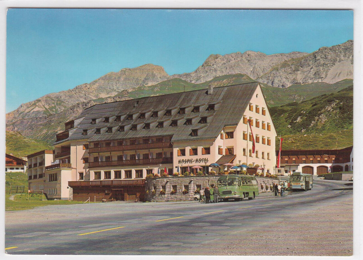 CARTE POSTALE COULEUR CPSM HOSPIZ HOTEL ST CHRISTOPH TIROL